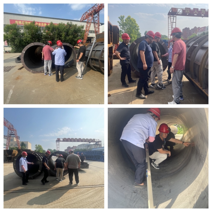 偉志模板廠家歡迎客戶驗收圓柱模板